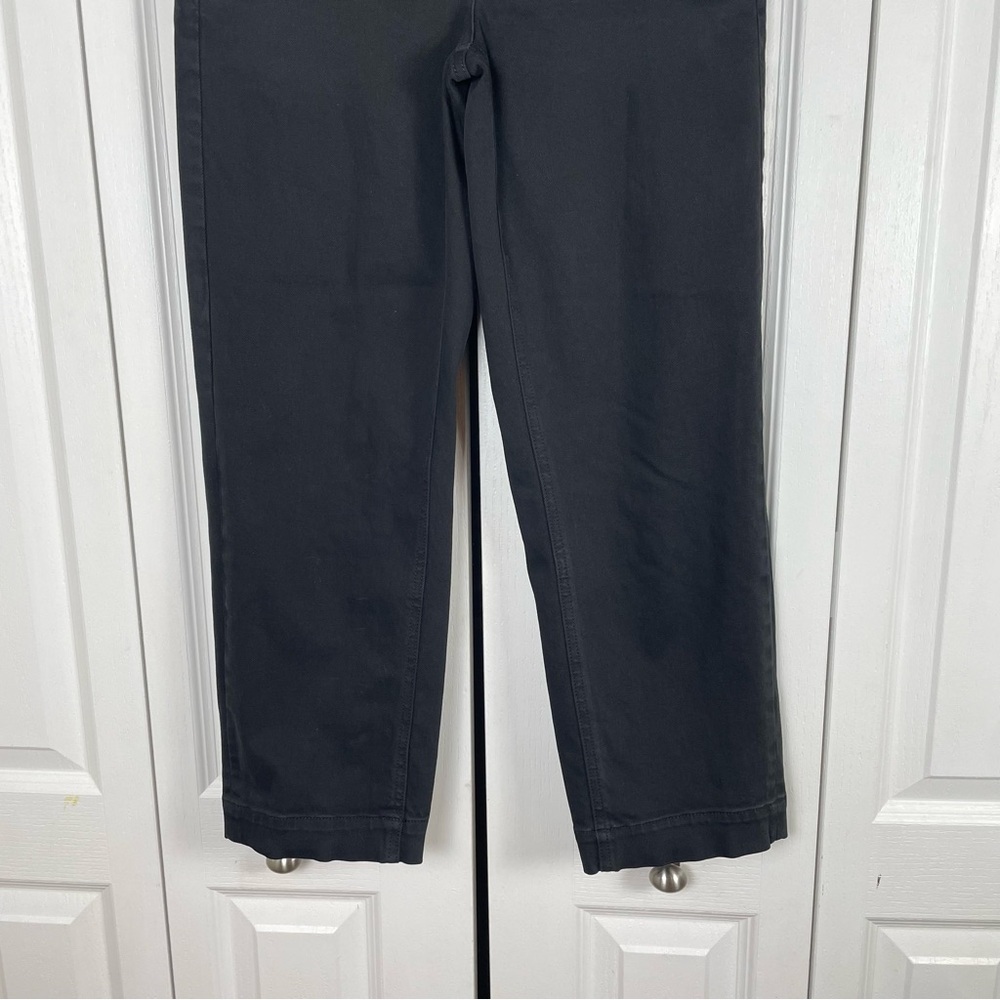 Everlane Cropped Straight Leg Pants Womens 2 Regular Black Corporate Preppy Chic - Picture 6 of 16